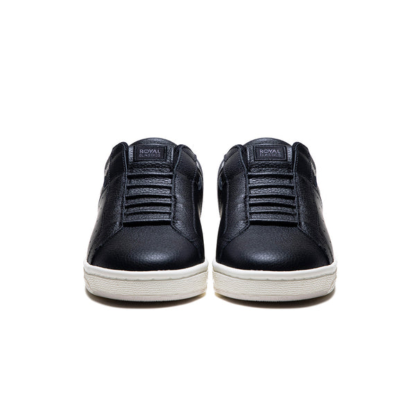 Royal Elastics Women's Icon OG Black Yellow Logo Leather Sneakers 91933-553