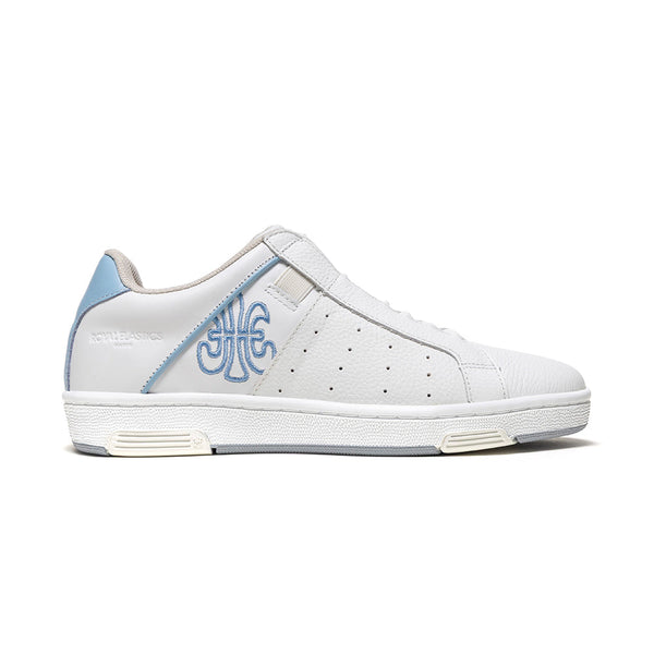 royal elastics Women's Icon OG White Blue Logo Leather Sneakers 901953-005