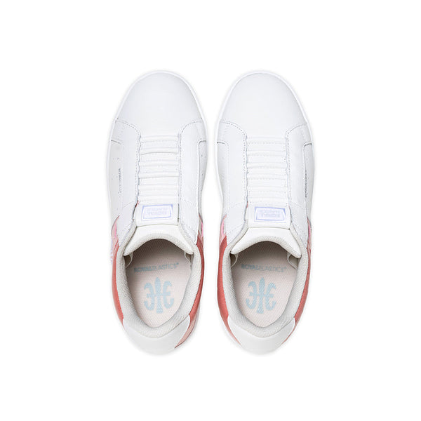Royal Elastics Women's Icon OG White Pink Logo Leather Sneakers 91943-011