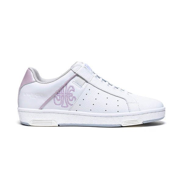 royal elastics Women's Icon OG White Pink Logo Leather Sneakers 901953-011