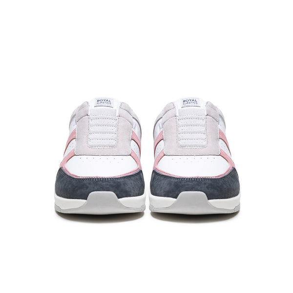 Royal Elastics Women's Icon Ultra Lux White Pink Gray Leather Sneakers 97443-018