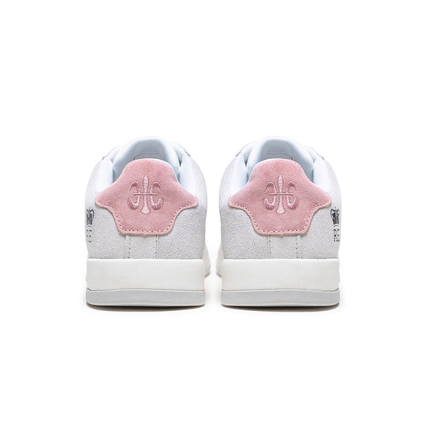 Royal Elastics Women's Icon Ultra Lux White Pink Gray Leather Sneakers 97443-018