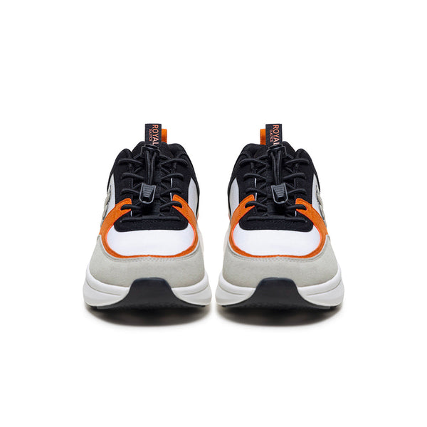 Royal Elastics Women's Riviera White Black Orange Casual Sneakers 97843-029
