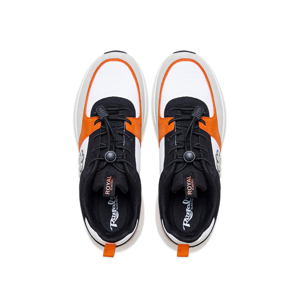 Royal Elastics Women's Riviera White Black Orange Casual Sneakers 97843-029