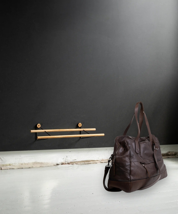 Royal Republiq Shoe Rack - Oak & Black Steel - WeDoWood