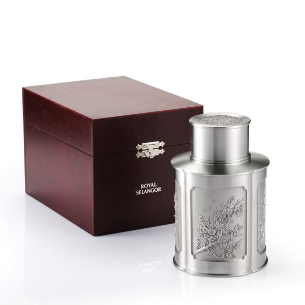 royal selangor Gift-boxed Four Seasons Tea Caddy LG