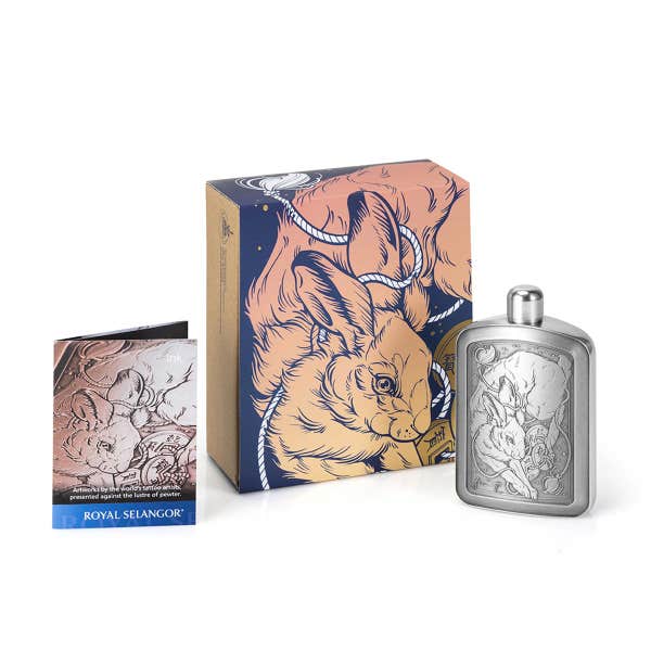 Royal Selangor Limited Edition Fin T Hare Hip Flask