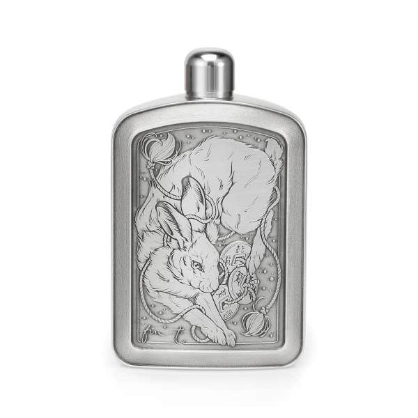 royal selangor Limited Edition Fin T Hare Hip Flask