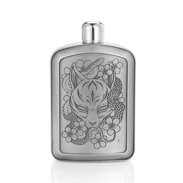 Royal Selangor Limited Edition Fin T Kitsune Hip Flask