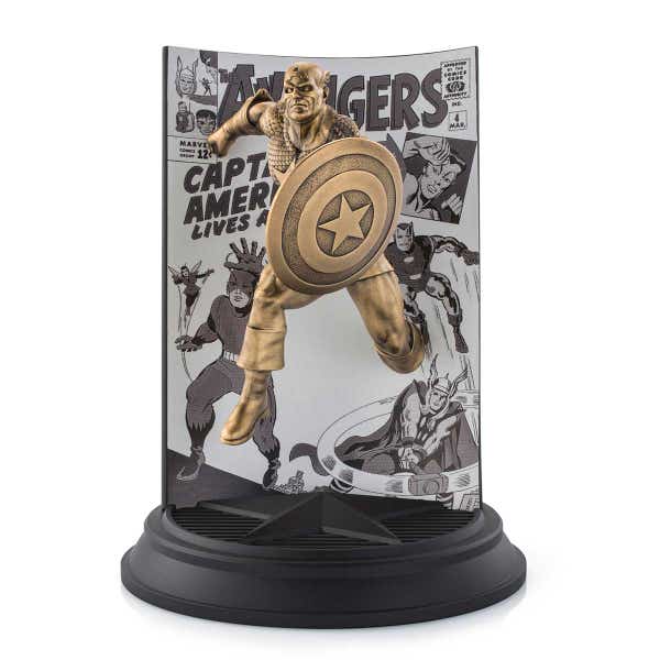 Royal Selangor Limited Edition Gilt Captain America The Avengers #4