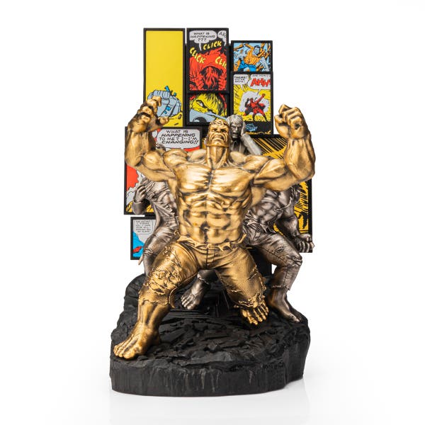 royal selangor Limited Edition Gilt Incredible Hulk Origins Figurine