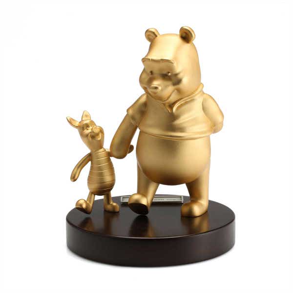 royal selangor Limited Edition Gilt Pooh & Piglet Figurine
