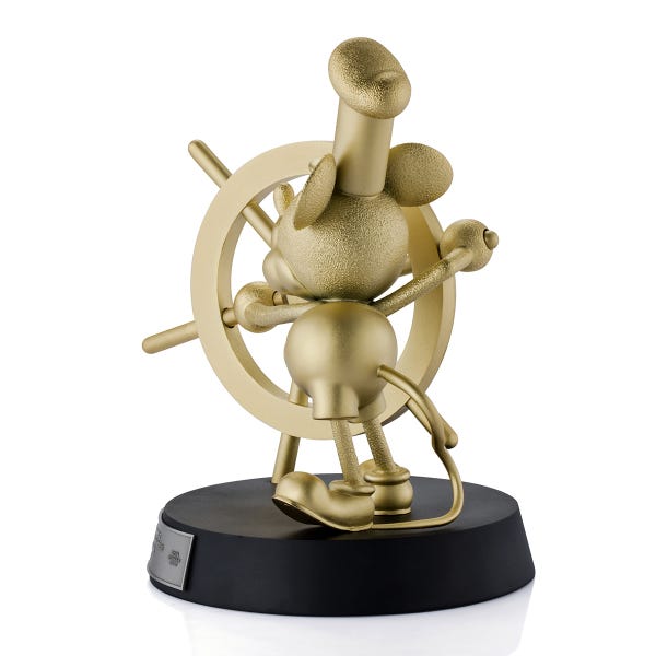 Royal Selangor Limited Edition Mickey Mouse Steamboat Willie Gilt Figurine