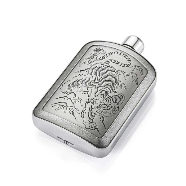 Royal Selangor Limited Edition Ortis Tiger Hip Flask