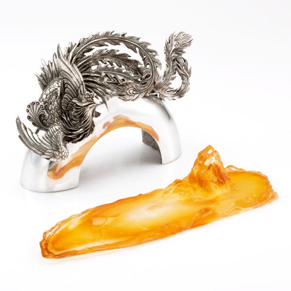 Royal Selangor Limited Edition Phoenix Figurine Glass Base