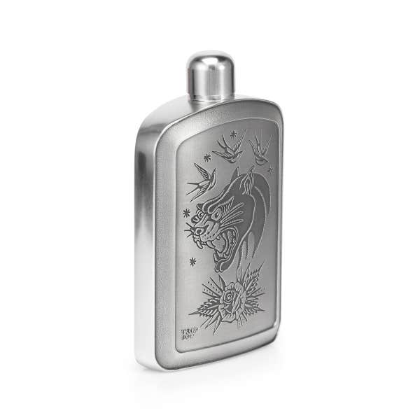 Royal Selangor Limited Edition Taco Joe Panther Hip Flask