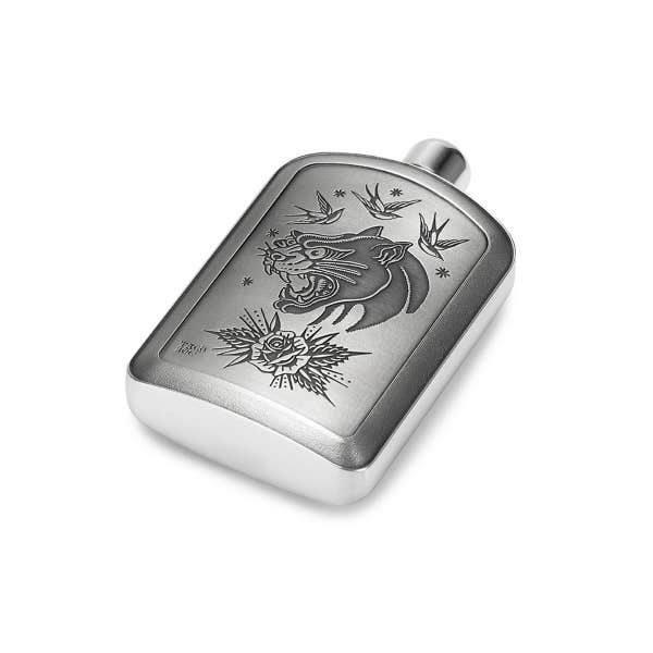 Royal Selangor Limited Edition Taco Joe Panther Hip Flask