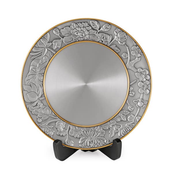 royal selangor Flowers of the Four Seasons Plate