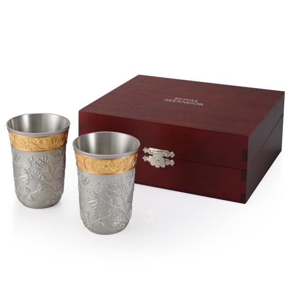 Royal Selangor Gift-boxed Butterfly Tumbler Pair