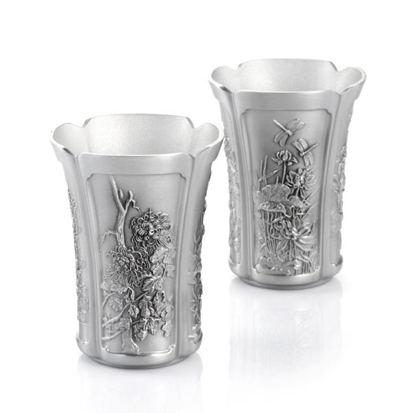Royal Selangor Gift-boxed Four Seasons Beaker Pair