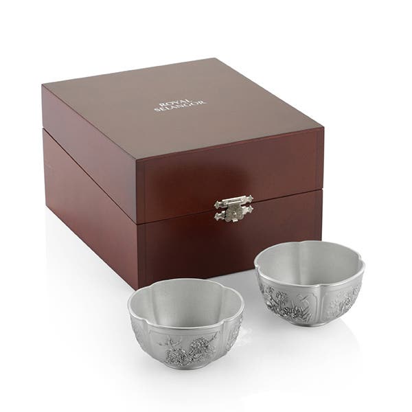 Royal Selangor Gift-boxed Four Seasons Bowl Pair