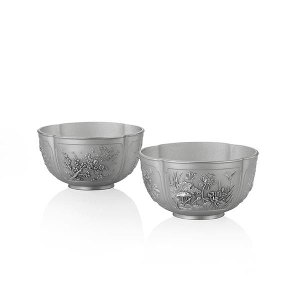 Royal Selangor Gift-boxed Four Seasons Bowl Pair