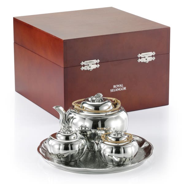 royal selangor Gift-boxed Melon Tea Set