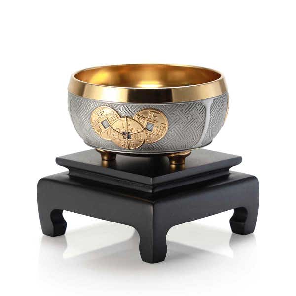 Royal Selangor Gilt Lucky Coin Wealth Bowl