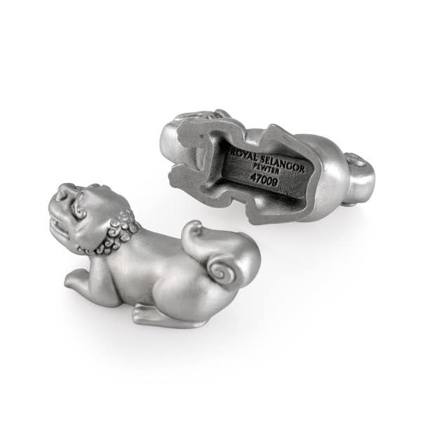 Royal Selangor Lion-dog Chopstick Rest Pair