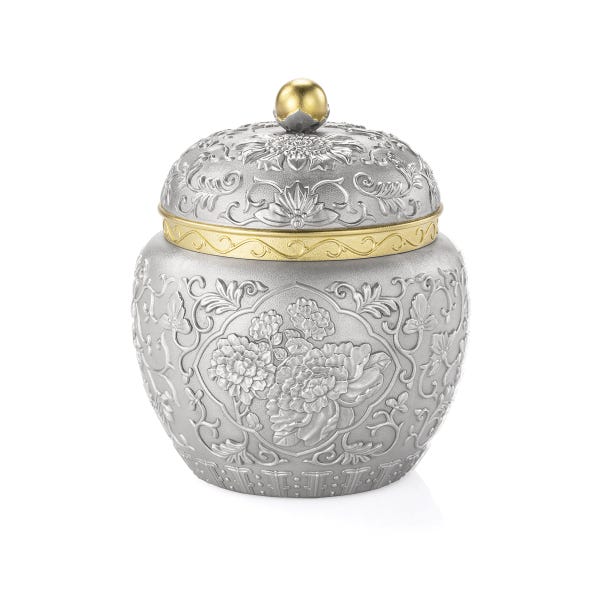 royal selangor Peony Tea Caddy