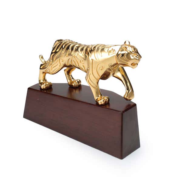 Royal Selangor Sculptura Gilt Malayan Tiger