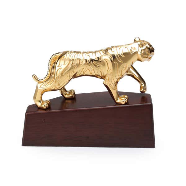 Royal Selangor Sculptura Gilt Malayan Tiger