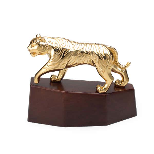 royal selangor Sculptura Gilt Malayan Tiger