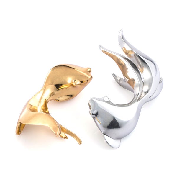 royal selangor Sculptura Goldfish Pair