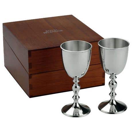royal selangor Sovereign Gift-boxed Goblet Pair