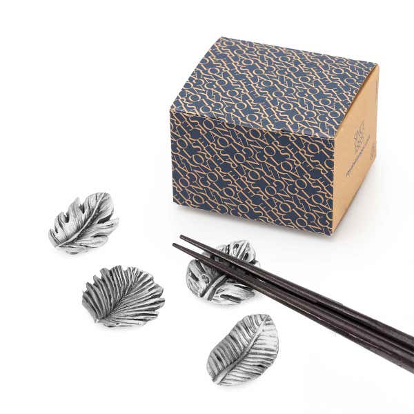 Royal Selangor Tropical Leaves Chopstick Rest Set