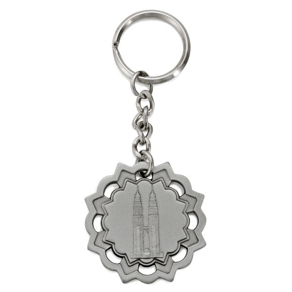royal selangor Twin Towers Keychain