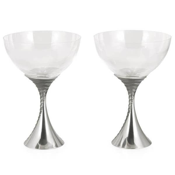 Royal Selangor Weave Champagne Coupe Pair