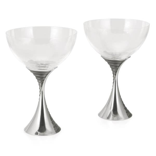 Royal Selangor Weave Champagne Coupe Pair