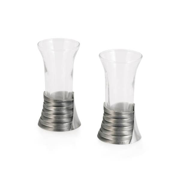 Royal Selangor Weave Shot Glass Pair