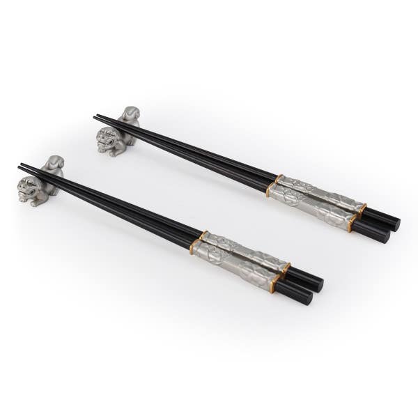 Royal Selangor Straits Expression Gift-boxed Bowl Chopsticks & Rest Set