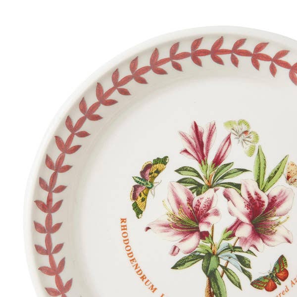 Royal Worcester Botanic Garden Meadow Bread Plate Azalea