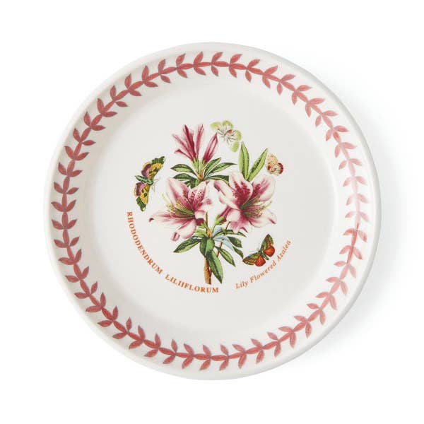 royal worcester Botanic Garden Meadow Bread Plate Azalea