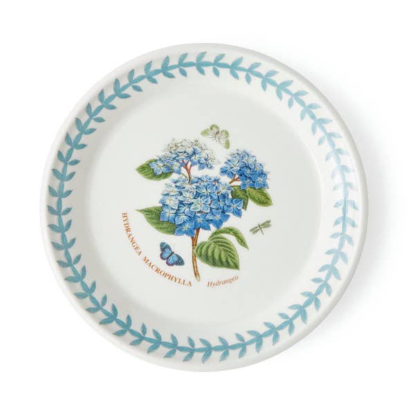 royal worcester Botanic Garden Meadow Bread Plate Hydrangea