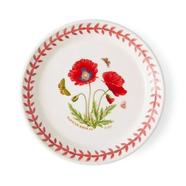 royal worcester Botanic Garden Meadow Bread Plate Poppy