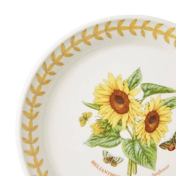 Royal Worcester Botanic Garden Meadow Bread Plate Sunflower