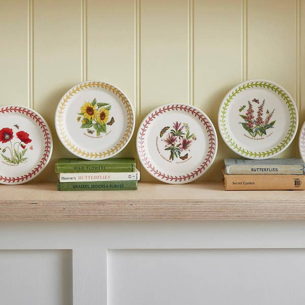 Royal Worcester Botanic Garden Meadow Bread Plate Sweetpea