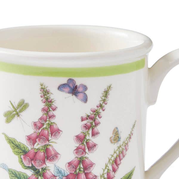 Royal Worcester Botanic Garden Meadow Breakfast Mug Foxglove