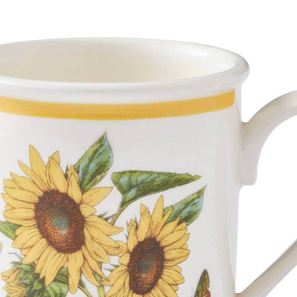 Royal Worcester Botanic Garden Meadow Breakfast Mug Sunflower