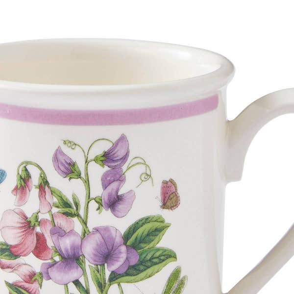 Royal Worcester Botanic Garden Meadow Breakfast Mug Sweet Pea